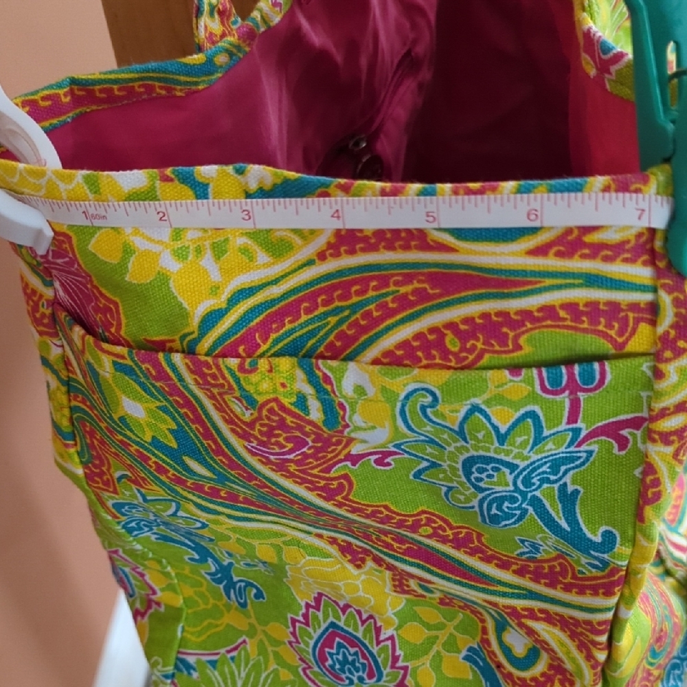 Buckhead Betties Tie Paisley Tote Bag Three Pockets - Picture 4 of 9